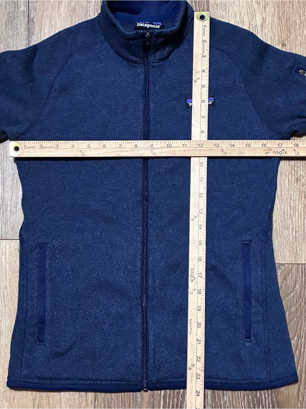 Patagonia Navy Blue Full-Zip Better Sweater Fleece Jacket Womens Small EUC - Picture 7 of 7